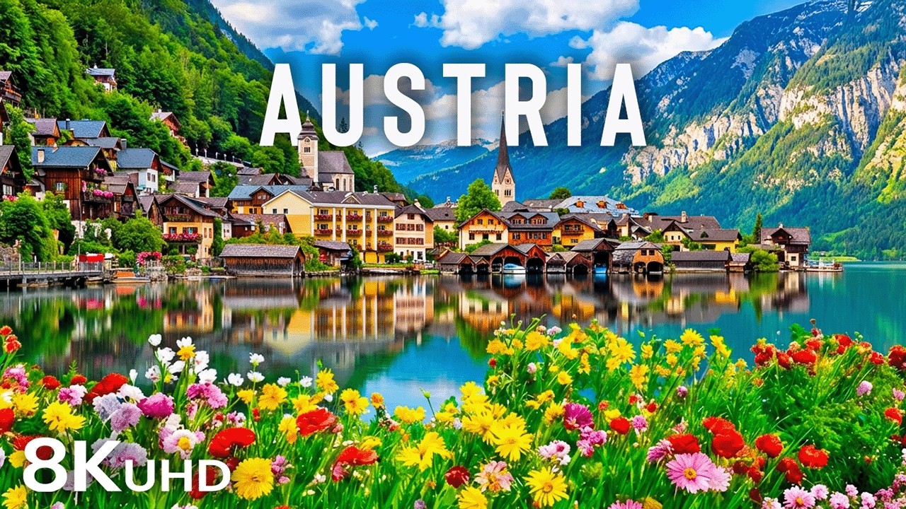 Austria 8K | Majestic Alps, Hallstatt Village & Crystal-Clear Alpine Lakes – Cinematic Travel Film
