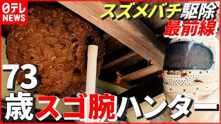 【スズメバチ】体の続く限り 駆除の最前線へ… 73歳“スゴ腕”スズメバチハンター　愛媛　NNNセレクション