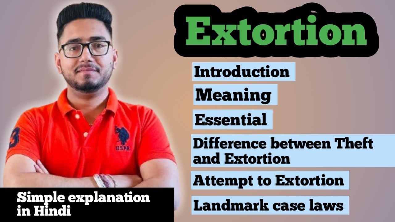 Extortion under BNS | Section 308 of BNS | By Law with twins | 