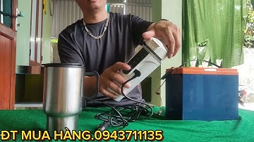 ẤM ĐUN NƯỚC SIÊU TỐC ĐỘ NẤU NƯỚC SÔI TRÊN XE HƠI Ô TÔ LOẠI 12V-24V THÔNG MINH CHO MỌI NGƯỜI