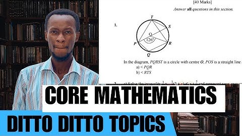 Likely Topics to Drop in Core Mathematics  NOVDEC