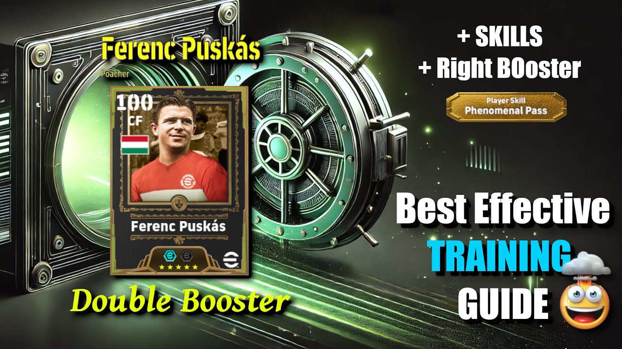 Training Guide Ferenc Puskas Epic Double Booster Card with Phenomenal Pass eFootball 2025