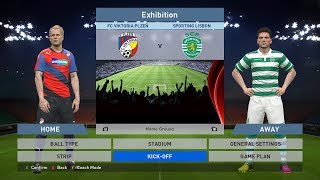 FC Viktoria Plzeň vs Sporting Lisbon, Doosan Aréna, PES 2016, PRO EVOLUTION SOCCER 2016, Konami, PC