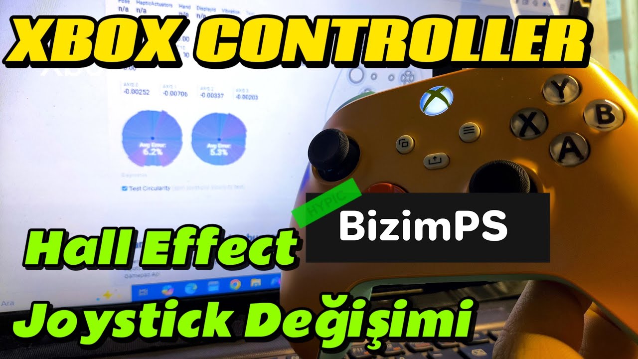 Xbox Controller Hall Effect joystick Değişim KALİBRASYON ve AVG Kalibrasyonu