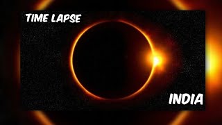 Annular solar eclipse time lapse seen ...