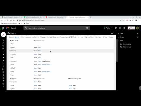 Advanced Settings in Gmail
