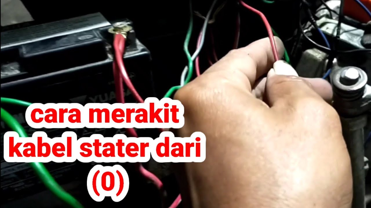 cara merakit kabel stater dari 0 motor Supra,grand,Supra fit