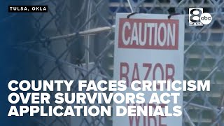 Tulsa County faces criticism over Survivor Act application denials