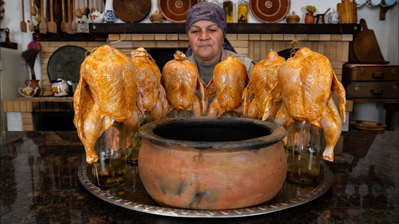 Whole Chickens on Glass Jars... 🚩