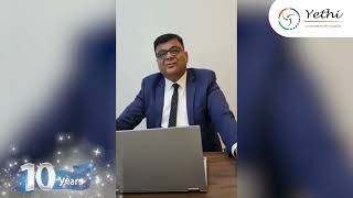 Yethis Regional Sales Manager, Zuber Ismail Shelia, Wishes A Happy 10Th Anniversary To Yethi