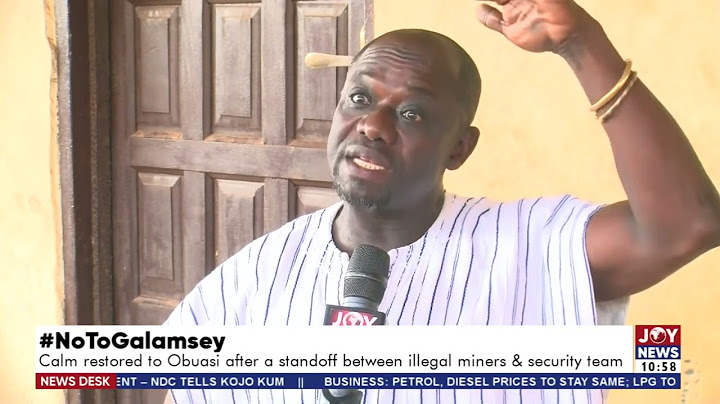 #NoToGalamsey: Calm restored to Obuasi after a standoff between illegal miners and security team