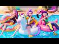 "Free" Cover: RUMI, ZOEY &amp; MIRA SWIMMING POOL 💔 Kpop Demon Hunters [Official Music Video]