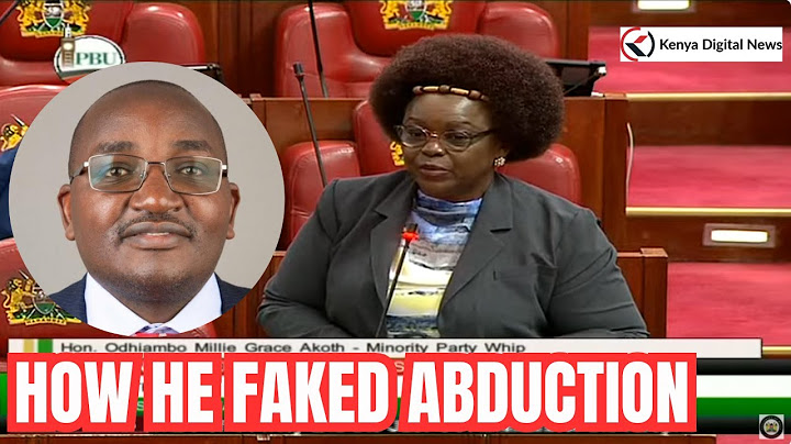 'HE SHOULD BE PROSECUTED!' Millie Odhiambo on Juja MP Koimburi faking his abduction!!