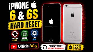 iPhone 6 & 6S Hard Reset 2026 | Factory Reset Without Password |100% Working Method ✅