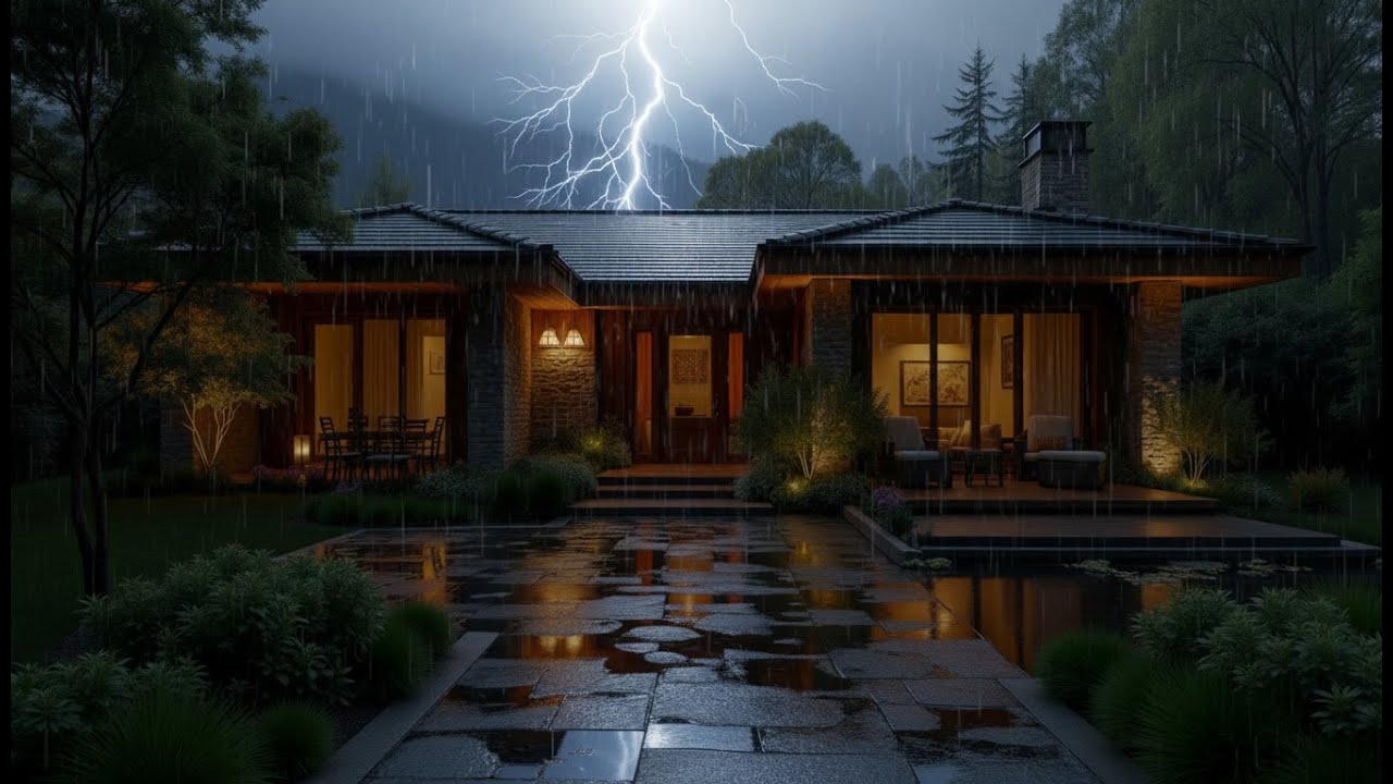 Rainy Forest Night 🌧 | Sleep Peacefully with Gentle Rain Sounds