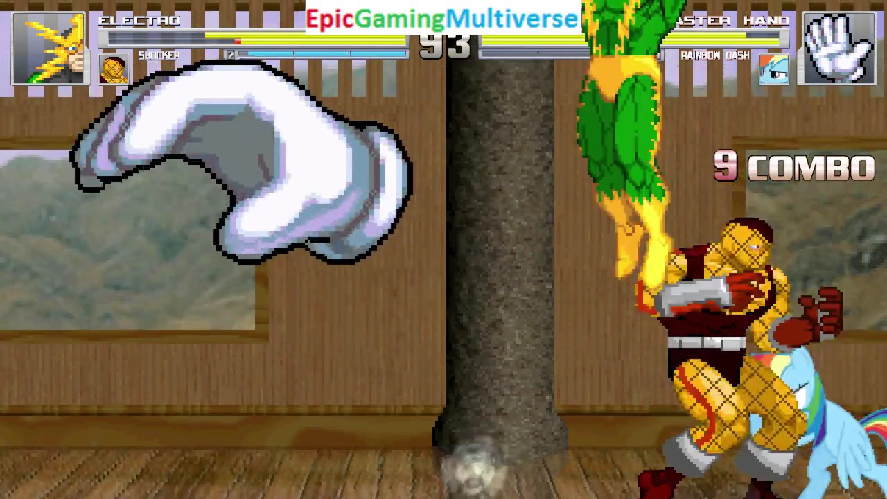 Shocker And Electro VS Master Hand And Rainbow Dash In A MUGEN Match ...