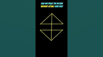 Brain Test - Can you trace the picture without lifting your pen? #brainteaser #braintestsolution