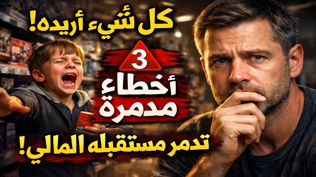 ابني يريد كل شيء! ٣ أخطاء قاتلة تدمر مستقبله المالي. هل ترتكبها؟