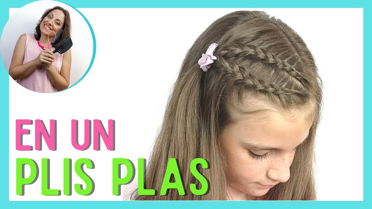 ?TRENZAS PARA NIÑAS - PEINADO FÁCIL Y COQUETO PARA NIÑAS - TRENZA EN  RELIEVE LATERAL - PEQUEINADOS - YouTube