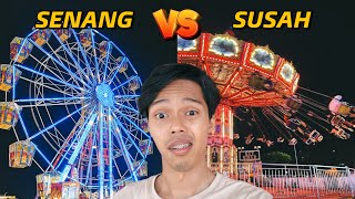 NAIK SEMUA RIDE FUNFAIR DENGAN ADIK