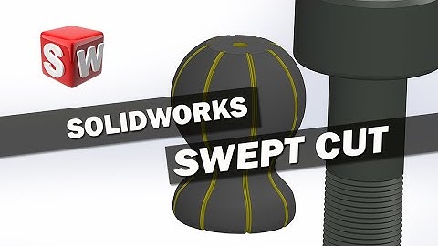 Solidworks Tutorial | Swept Cut Lessons for Intermediate Users | 3d Modeling Tutorial