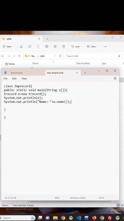 Form Class to Record in Java.#java #javaprogramming #record #javarecord ...