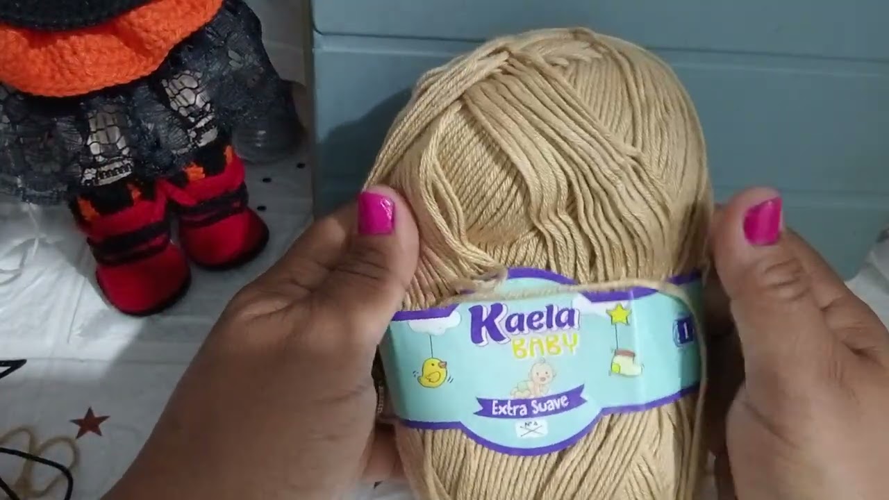 Realizando la cabellera para una brujita primera parte