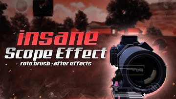INSANE SCOPE EFFECT TUTORIAL : ROTO BRUSH || AFTER EFFECTS || ACID FTW