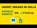 Compare Google Sheets Insert Image in Cell vs. FileDrop Batch Insert