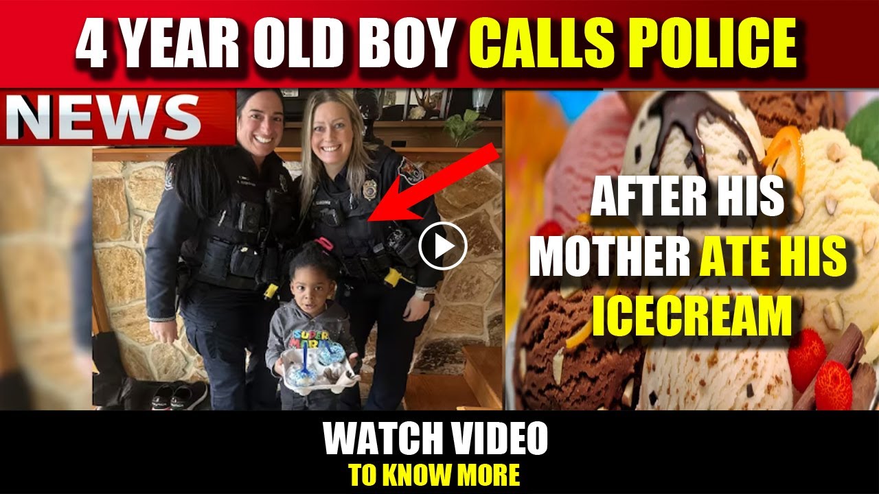 4-Year-Old Boy Calls Police After His Mother Ate His Ice Cream In US ...