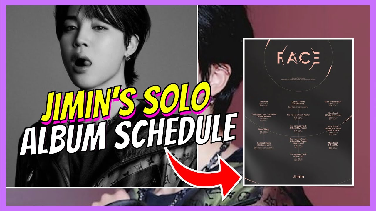 BTS Jimin FACE Promotion Schedule For 1st Solo Album YouTube