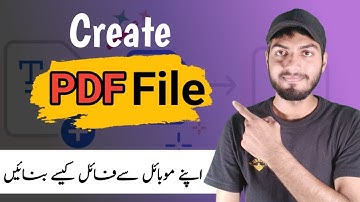 Mobile se pdf file kaise banaye | PDF banane ka tarika | How to create a PDF file on mobile