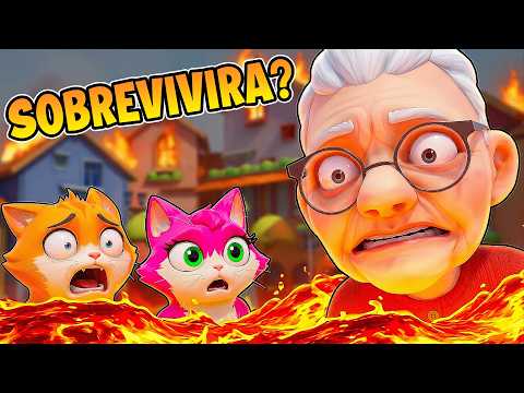 Can GRANDMA SURVIVE the FLOOR is LAVA?