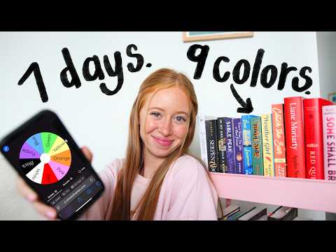 Thumbnail for I tried to read a book of every color... in 7 days! 🩷🧡💛
