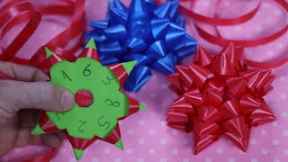 how to make gift bow with ribbon
