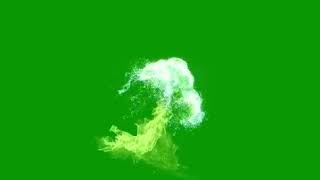 Green screen effects fire magic
