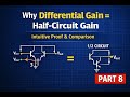 Why Differential Gain Equals Half-Circuit Gain | Intuitive Proof (Part 8)