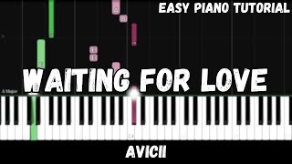 Avicii - Waiting For Love (Easy Piano Tutorial) Resimi