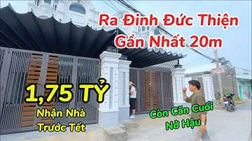 Đúng 1,75 TỶ nhận nhà ở trước tết - kế đinh đức Thiện 20m đã hoàn công