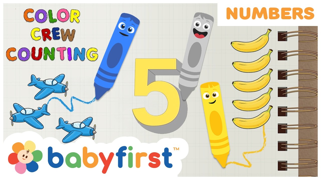 New Episode! | Toddler Learning Video | Color Crew - Counting with Fruits & Balloons | BabyFirst