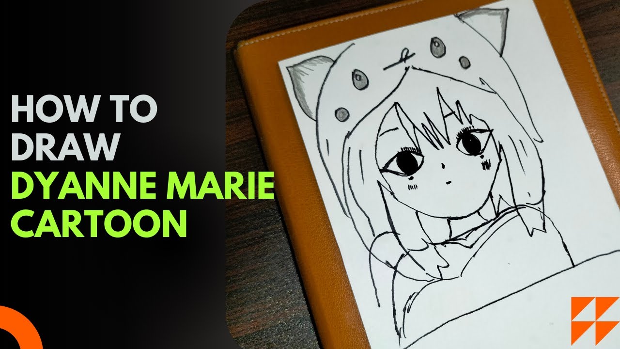 Cute Cartoon Drawing || How to draw Dyanne Marie Cartoon 