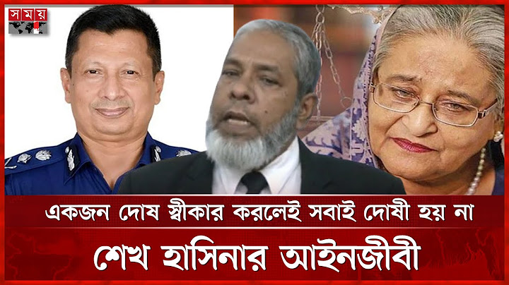 রাজসাক্ষী হলেন মামুন, যা বললেন শেখ হাসিনার আইনজীবী | Sheikh Hasina's Lawyer | Former IGP Mamun