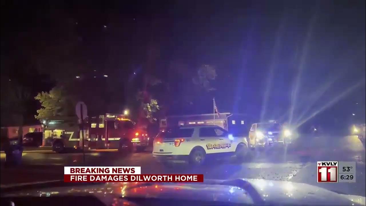 Large response to house fire in Dilworth YouTube