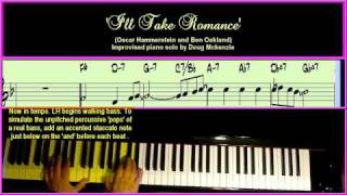 Vignette de la vidéo "'I'll Take Romance' - jazz piano tutorial"