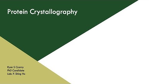 Protein Crystallography  | CSU BMB Exploring Biochem