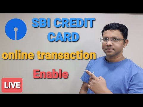 How to enable sbi credit card online transaction and international transaction |