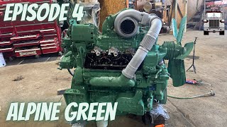 EP.4 73 Kenworth W900, Painting the 6V92 Alpine Green!