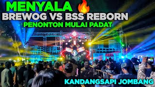 Penonton Mulai Padatmenyala Brewog  Vs Bss Reborn Di Kandang Sapi Jombang