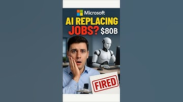 AI Replacing Jobs? 🤖 Microsoft Layoffs + $80B AI Push Explained! #shorts #microsoftlayoffs #telugu