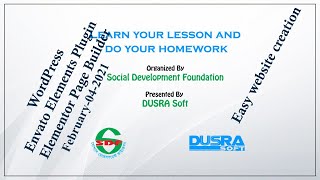 Envato Elements Plugin for Elementor Web Templates - SDF & DUSRA Soft (Nalitabari WD 01) screenshot 2